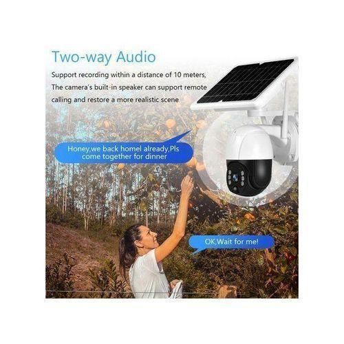 Ptz 360 Degree Pan Tilt Rotating 4G Solar Powered Security Camera