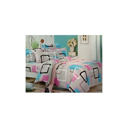 Multicoloured Duvet 2 Pillow Case One Bedsheet