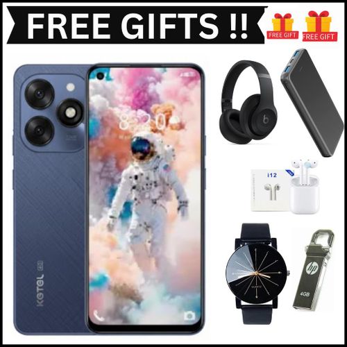 NOVA 10 PRO 64GB Storage +12GB RAM (4+8)GB 5000mAh Dual SIM 13MP Camera 8MP SELFIE 6.56" LCD Screen 4G Finger Print Enabled Smart Phones+FREE GIFTS(WATCH,HEADPHONES, EARPODS,POWERBANK,FLASH DISK