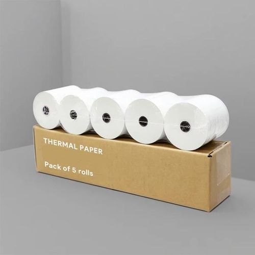 Compact Design Inexpensive Reliable Quality 5 Pieces of 80mm By 80mm By 13mm Thermal Roll Papers Thermal Paper Rolls