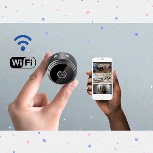 A9 Mini Night Vision Activated Hidden Wireless 1080P Full HD Camera with Remote Control Motion Detection Simple Installation for Smart Home Security Monitoring