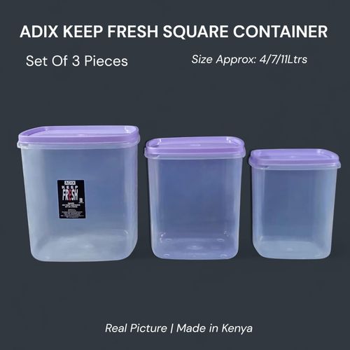 3PC SET CROWN EVER FRESH AIRTIGHT MULTIPURPOSE FOOD STORAGE CONTAINERS