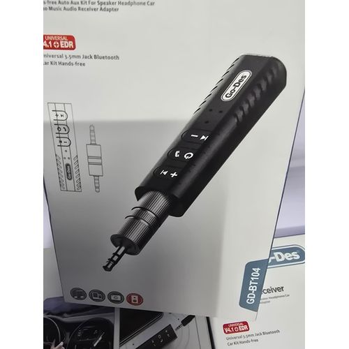 Go-des Wireless Bluetooth Audio Adapter for Car, Music, Headphones & Mobile Phone Connectivity