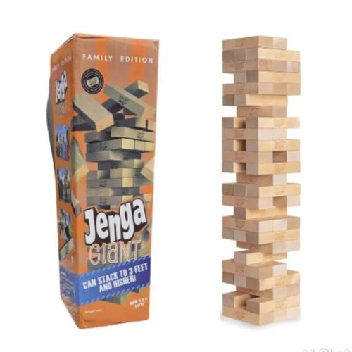 Wooden Jenga Giant Stack And Pull Game