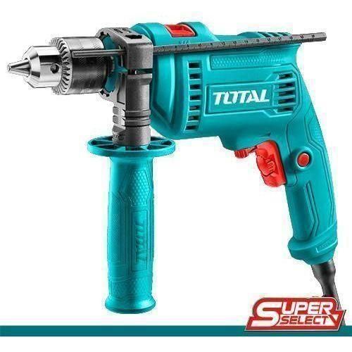 50W Impact Drill, 0-3300rpm 10mm Power Hammer Drills, Variable Speed Corded Drill Machine, Froward/Reverse Switch Electric Drill with Depth Gauge Home Improvement Construction Concrete