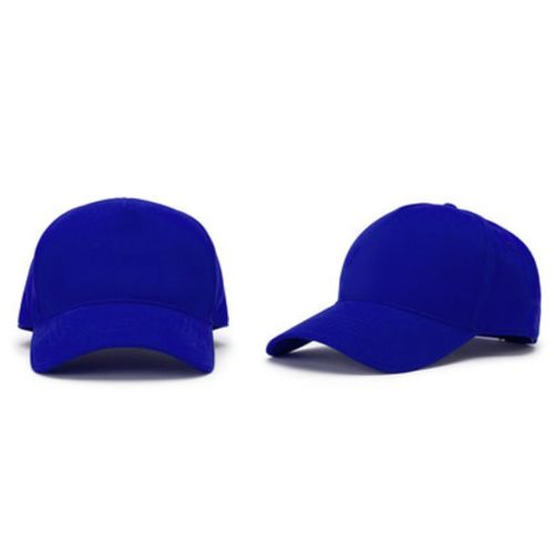 2pcs Solid Blue Baseball Cap Adjustable Size, Unisex Design
