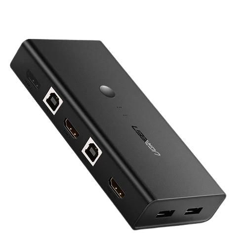 CM200 Switcher HDMI KVM and USB 2 In 1 Out Ultra HD Switch Box UG- 50744