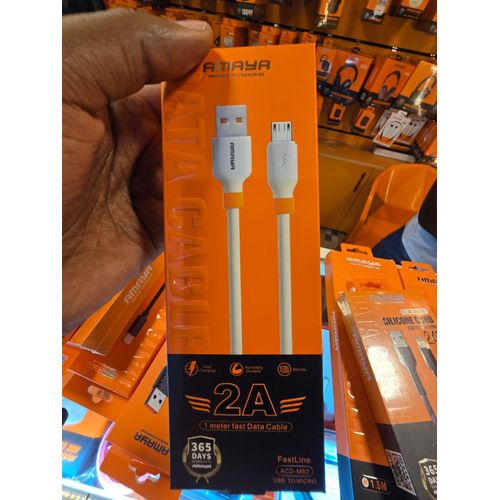 Amaya ACD-M82 Micro USB Charging Cable 2A USB Data Transfer