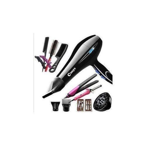 Professional /commercial Hair Blow-dry Straightener With Flat Iron, Tongs, Manicure Set, Combs, Curls