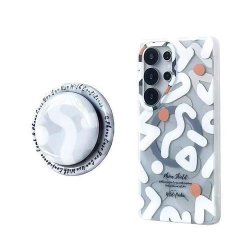 Graffiti Pattern Luxury Case Cover For Samsung Galaxy S25 MagSafe Magnetic Phone Case