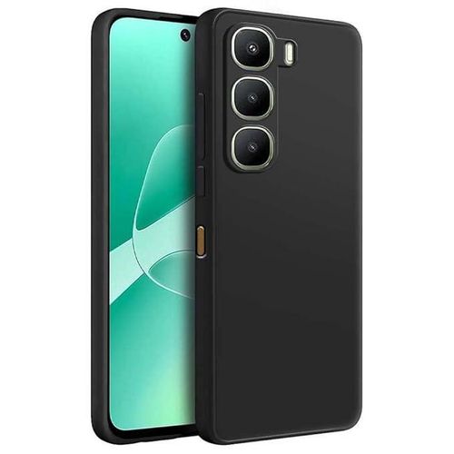 Soft Silicone Slim Fit Cover Anti-Scratch Shockproof Case for Infinix Hot 50 Pro - Black