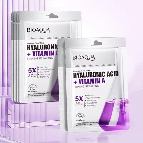 10 pieces of Hyaluronic Acid Vitamin A Essence Facial Masks