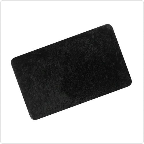 Fluffy Anti Skid Doormat 50cm x 80cm - Black