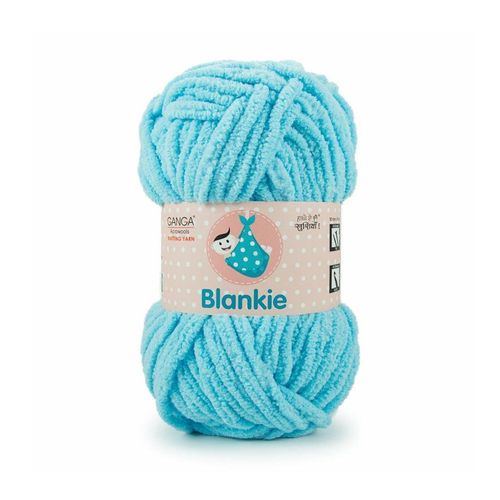 Acrowools Blankie Soft Yarn Light Blue (5 Balls) 100 % Polyester