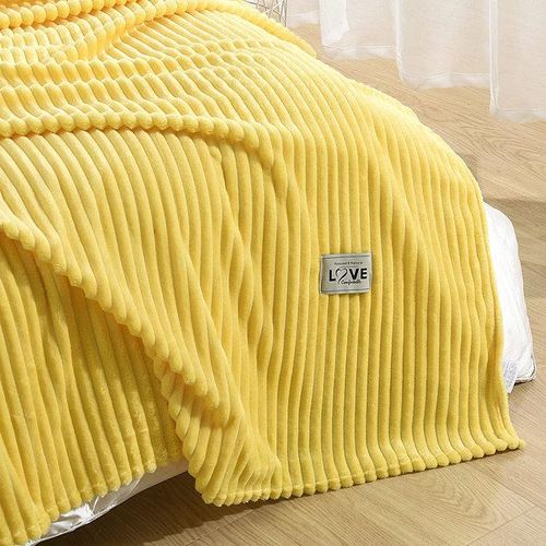 Fleece velvet yellow 1pc