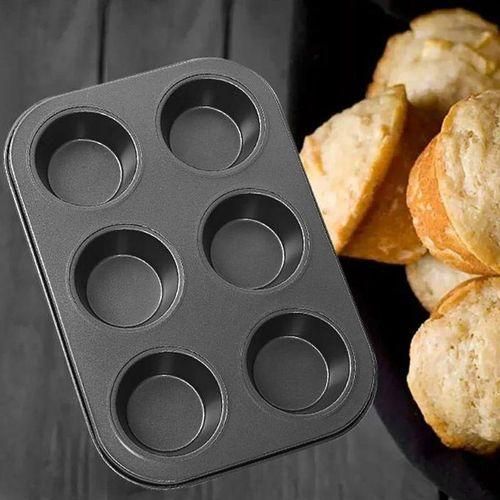 6 Hole Non stick cupcake Tray