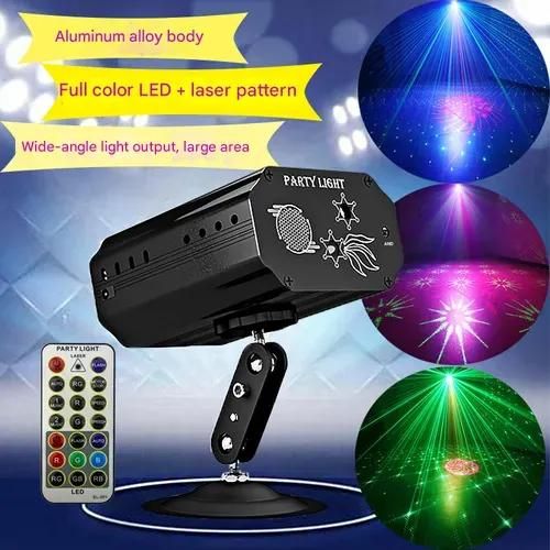 Mini LED Laser Light! Red-Green-Blue Three-Color Stage Light, Disco Laser Spotlight + Remote-Controlled Laser Light, Special for KTV & Bar Private Rooms, Instant Atmosphere Boost