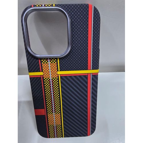 iPhone 15 Plus Tribal Carbon Fiber MagSafe Compatible Magnetic Phone Case Shockproof Slim Protective Back Cover with Anti-Scratch Texture, Raised Camera Guard, Comfortable Grip & Durable Protection