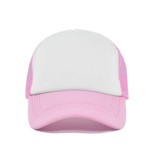 Unisex Trucker Cap White Pink