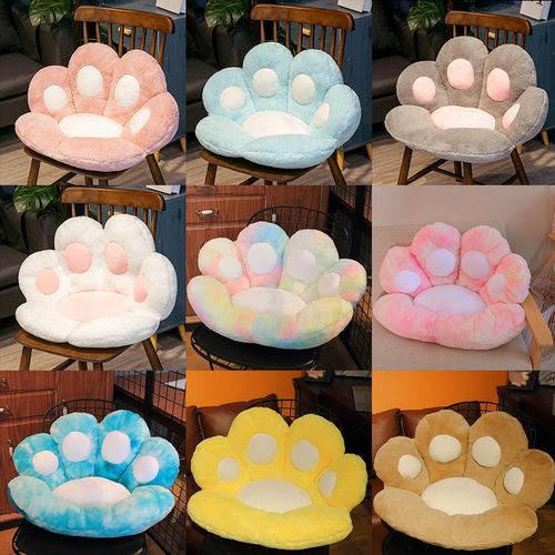 2 Sizes INS BearCat Paw Pillow Animal Seat Cushion Stuffed Plush Sofa Indoor Floor Home Chair Decor Winter Children Girls Gift