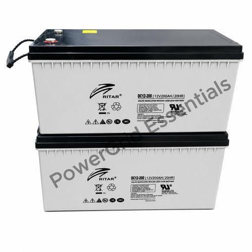 2 Pcs 200AH/12V/20hr DEEP CYCLE BATTERY200Ah/12V20HRDeep Cycle Battery Sealed Maintenance-free