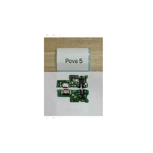 Tecno Pova 5 Charging Port Board USB Charging Plate Dock Connector Flex Cable Replacement