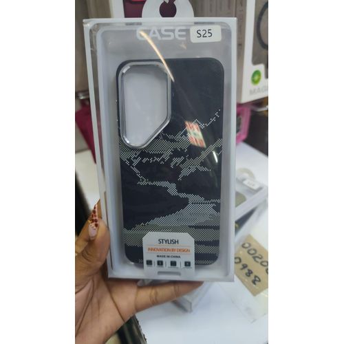 Luxury series carbon fiber protective case for Galaxy S25 Samsung featuring with slim lightweight with shockproof