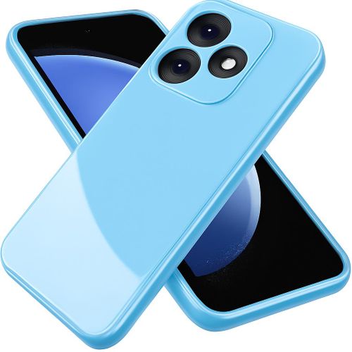 Soft Silicone Slim Fit Cover Anti-Scratch Shockproof Case for TECNO Spark 10 - Light Blue