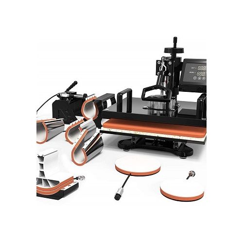 8 In 1 Combo Heat Transfer Machine Heat Press Machine For Mug Cap Plate T-shirt Printing Machine