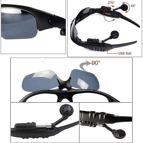 Bluetooth MP3 Sunglasses Polarized Lenses Music Sunglasses Stereo Headphone for iPhone Samsung Most Smartphone or PC
