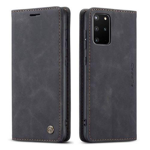 Caseme Wallet Black Retro Leather Flip All-Round Protection Cover Case For Samsung Galaxy S20+ (Galaxy S20 Plus)