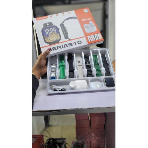 10 smart watch+free earpod