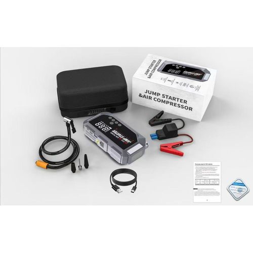 High Power Digital Jump Starter with Digital Compressor