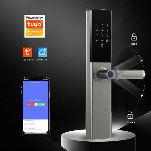 SMART BIOMETRIC LOCK Fingerprint Tuya smart APP WIFI door locks TTLOCKS password card door lock