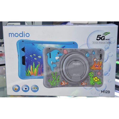 M128 8" Kids Tablet – 256GB ROM + 6GB RAM – 5G WiFi – Dual SIM – Android – 4000mAh Battery – Gray + Free Gifts