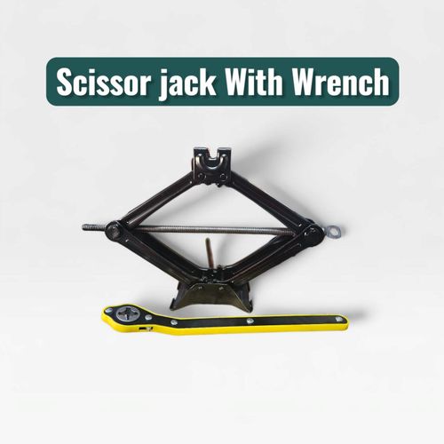 Heavy-Duty Scissor Jack with Wrench Car Lifting Tool
