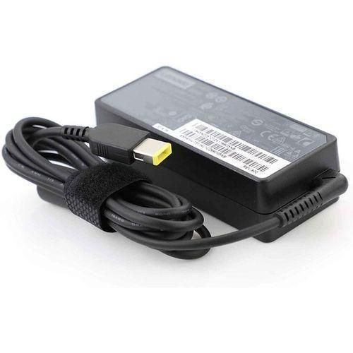ThinkPad 65W AC Slim Power Adapter Charger with Power Cord Square Yellow Tip