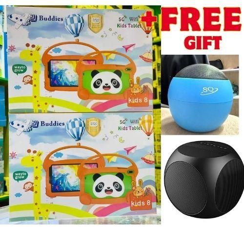 BUDDIES KIDS 8 STUDY TABLET 5G WIFI TABLETS 8GB RAM / 256GB ROM STORAGE With BOTH SIM CARD SLOT AND MEMORY CARD SLOT, ANDROID TAB FOR LEARNING AND FUN