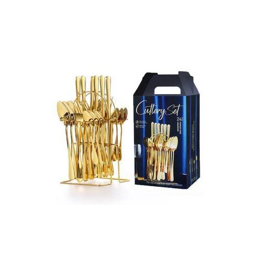24 pc cuttery gold