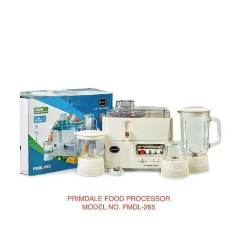 Food Processor Electric 4 in 1 Multifunctional Juicer, Heavy-duty, 2-speed-pulse Grinder, Chopper, Blender, juice Jar, dry mill jar