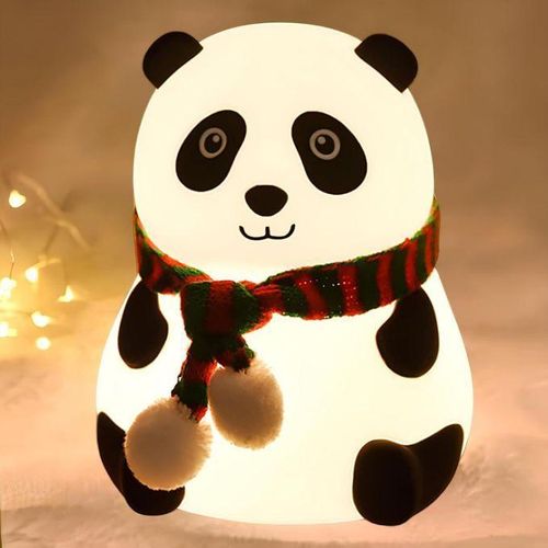 kids night silicone LED Bedside Decoration Lamp – Tap Sensor Control – 7 Color Changing – USB Rechargeable – BPA-Free Portable Nursery Light