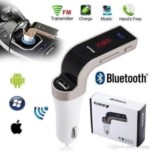 Car Modulator Bluetooth Charger Mp3 TF SD AUX Bluetooth FM Modulator – Wireless Music Player, Dual USB Charger & Hands-Free Kit