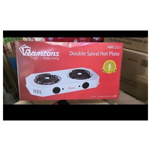 RM/253 - Double Spiral Plate Cooker - White. (1YR WRTY)