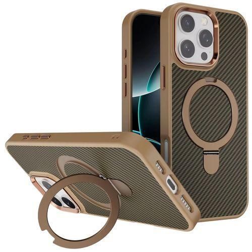 Carbon Fiber Texture Magnetic Stand Supports Wireless Charging Phone Cases/cover For Iphone 13 Pro Max