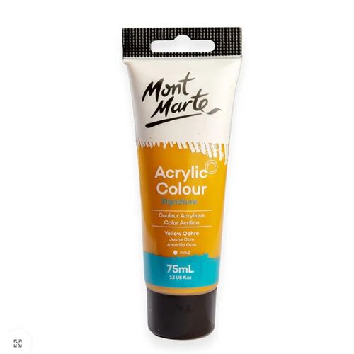 Acrylic Colour Paint Signature 75ml Tube – Yellow Ochre