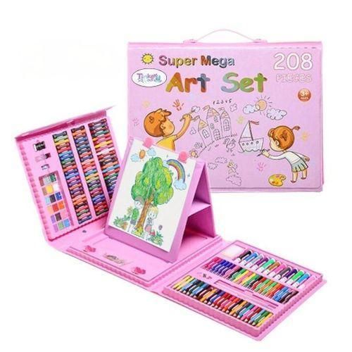 General Set of 208 colored pencils for children coloring set for girls paint set