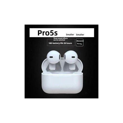 Pro5s Bluetooth Earpods Earbuds Earphones Touch Control White