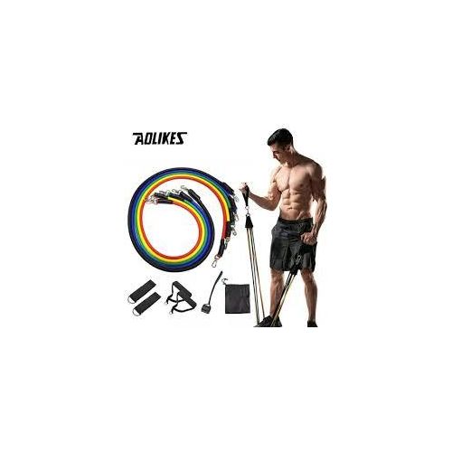 Full body excercise multipurpose high elastic rubber band set with hand