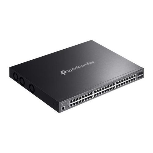 Omada 52-Port Gigabit L2+ Managed Switch, Rackmount with 48-Port PoE+, 4 Gigabit SFP Slots, 1 RJ45 Console Port, 1 Micro-USB Console Port -TL-SG3452P