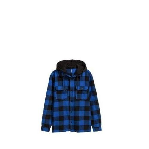 Hooded Checked Flannel Shirt